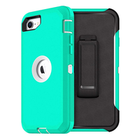 Coque de téléphone Defender pour iPhone 8 Plus 14 Pro Max 13 mini 12 11 XS XR SE 2022 housse de protection 3 en 1 robuste