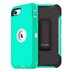 Funda protectora 3 en 1 para teléfono móvil <span class=keywords><strong>iPhone</strong></span>, carcasa protectora de alta resistencia para <span class=keywords><strong>iPhone</strong></span> 8 Plus 14 Pro Max 13 mini 12 11 XS XR <span class=keywords><strong>SE</strong></span> <span class=keywords><strong>2022</strong></span> - Product Image 1