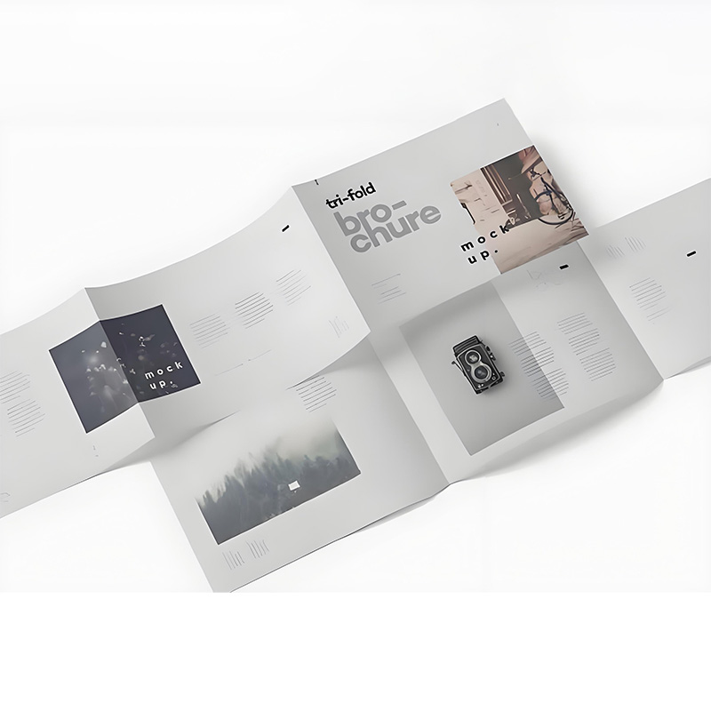 Оптовая Продажа с фабрики, на заказ, 3-х Складная брошюра El Folleto, печать флаеров, картонная бумага с индивидуальным логотипом, бумажная картонная печать