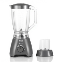 RAF 2 en 1, mélangeur électrique pour la maison, 1,5 L, blender en plastique, liquidificador, blender avec contrôle de vitesse réglable
