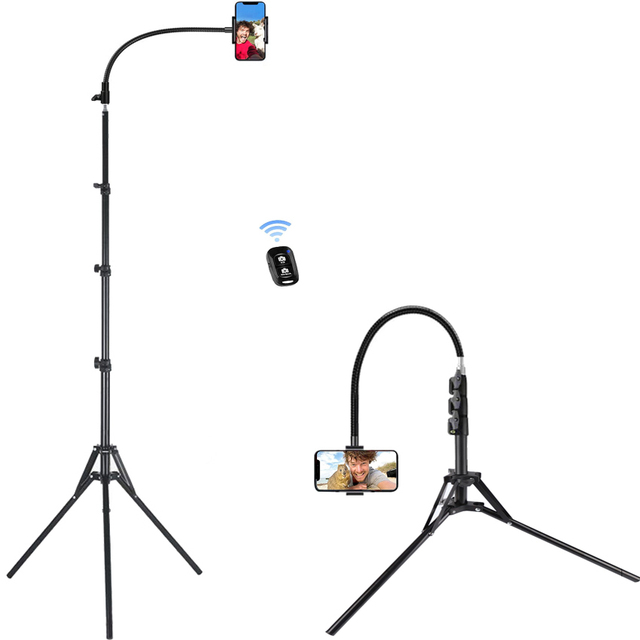 2M Flexible Photographic Camera Mobile Phone Selfie Stick Tripods Light Stand With 1/4 Screw Head Foldable Stand Tripod