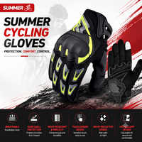 Gants de moto unisexes pour hommes et femmes, compatibles avec écran tactile, respirants, pour l'été, le sport, le cyclisme, le vélo, la trottinette, la sécurité, rose, vert