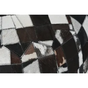 Cojín de Piso de Cuero 48X48X35 Marrón Oscuro - Product Image 4