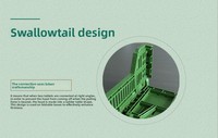 Boîtes de rangement pour fruits et légumes recyclables personnalisées UGET, caisses en plastique pliables en maille pour la logistique, pour le stockage