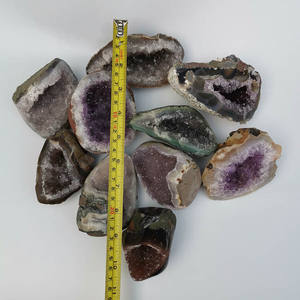 Petite géode de cristal, géode d'améthyste naturelle, agate druzy, grotte de 3 à 5 pouces pour la vente en gros - Product Image 2