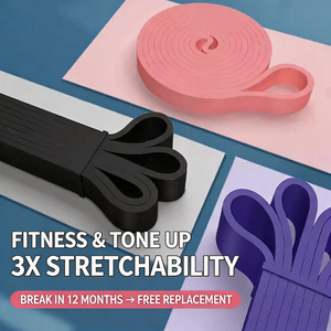Bande de résistance <span class=keywords><strong>TPE</strong></span> écologique, hautement élastique et durable pour l'entraînement de force, le yoga et les exercices de fitness, 25 lb - Product Image 1