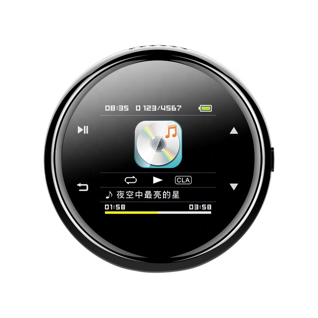 Portable Sports MP3 Player with Touch Screen Music FM E-Book Recorder Car Use 8GB/16GB/32GB Memory Type-C Connector