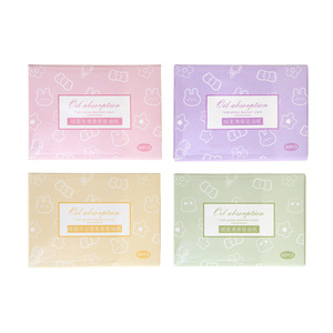 กระดาษซับมัน LMLTOP 80 แผ่น กำมะหยี่ กลิ่นกุหลาบและชาเขียว สำหรับผู้หญิง - Product Image 1