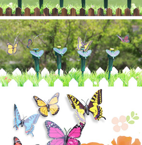 Giocattolo Decorativo Elettrico Solare a Forma di Farfalla e Colibrì in Plastica per Giardino - Product Image 4