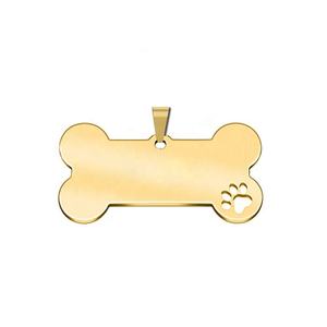 Logo en forme d'os en acier inoxydable personnalisé Nom <span class=keywords><strong>Tel</strong></span> Pet Chien Chat Étiquettes d'identification Pendentif Porte-clés Accessoires pour animaux de compagnie - Product Image 3