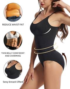 Womens' Waist Trainer Seamless Round Neck Tummy Control Shapewear <b>Bodysuit</b> for Women - Product Image 6