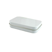 Boîtes en métal personnalisées pour le stockage, petites boîtes en métal pour cadeaux, contenants en métal de qualité alimentaire pour pilules et capsules avec couvercles
