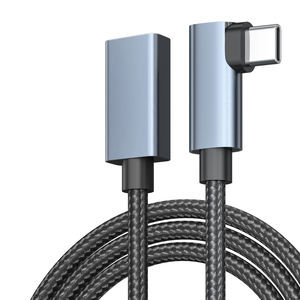 Alta calidad <span class=keywords><strong>20GB</strong></span> Serie Tipo-C Macho Tipo-C Hembra Cable USB Carga rápida Transferencia DE DATOS Trenza Blindaje Conductor de cobre estañado - Product Image 4
