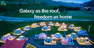 Maison-<span class=keywords><strong>bulle</strong></span> personnalisable pour observer les étoiles, chambre à ciel étoilé, pod transparent pour glamping, camping de luxe en plein air, exploration de la nature - Product Image 5