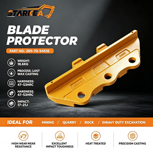 2097054610 PC360 PC400 Protection latérale de godet en acier allié à trois trous (garniture) 209-70-54610, protecteur de lame latérale à visser 48-52HRC - Product Image 1