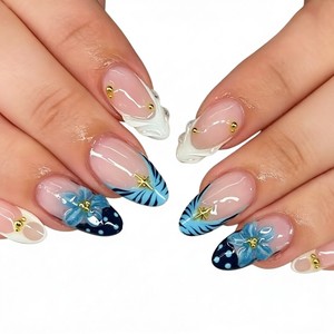 Lot de 100 faux ongles à presser transparents mats, couvrance totale, courts, forme amande ovale, brillants, fournisseur d'ongles artificiels à presser - Product Image 6