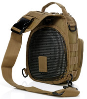 Borsa Tattica da Spalla in Nylon con Sistema MOLLE, Mimetica, per Attività all'Aperto