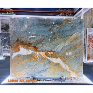 Losa de Piedra Natural Pulida, Mármol Azul <span class=keywords><strong>Amazonas</strong></span> para Paneles de Pared Interiores Modernos, Cubiertas de Mesa, Muebles de Baño - Product Image 3