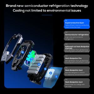 Ventilateur de refroidissement pour téléphone portable MEMO DLA8 avec clip dorsal numérique et écran LED intelligent - Product Image 5