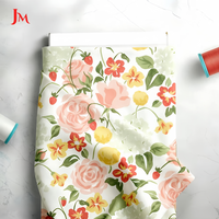 Kain Voile Katun Organik Murni 100% Bermotif Bunga, Lembut, dan Bernapas, Grosir untuk Gaun dan Hijab