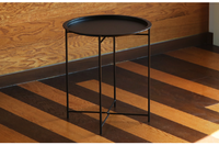 Table basse ronde pliable en métal thermolaqué pour salon, mobilier de maison, vente en gros