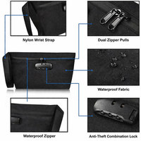 Sac de voyage anti-odeur personnalisé avec serrure, doublure en charbon actif, fermeture éclair résistante à l'eau, sacs anti-odeur à usage spécial, pochette à tabac