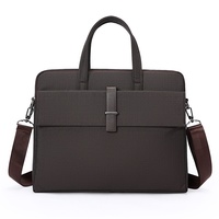 Sac souple pour documents professionnels en cuir véritable, imperméable, grande capacité, pour ordinateur portable, idéal pour les déplacements professionnels et les réunions