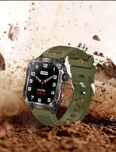 Montre connectée carrée HT29 avec suivi de la fréquence cardiaque, surveillance du sommeil, lampe torche, détection de monnaie et fonctions sportives - Product Image 5