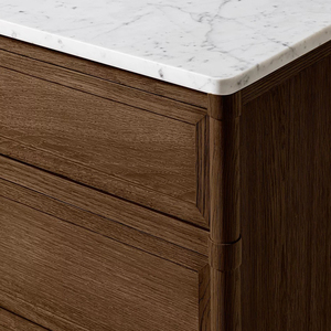 Bàn cạnh giường ngủ bằng gỗ nguyên khối cổ điển đơn giản, Tủ phong cách đồng quê sang trọng nhẹ nhàng, Tủ đựng đồ hiện đại và Tủ đựng đồ - Product Image 3