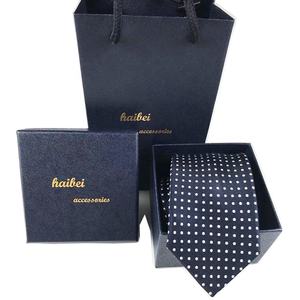 Cravates en soie de haute qualité <span class=keywords><strong>Cravate</strong></span> à <span class=keywords><strong>pois</strong></span> <span class=keywords><strong>bleu</strong></span> <span class=keywords><strong>marine</strong></span> Cravates en soie personnalisées pour hommes - Product Image 1