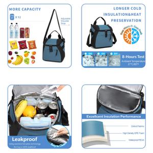 Sac isotherme personnalisé, épaissi, grande capacité, imperméable, pour le déjeuner scolaire, les bento, les voyages et les pique-niques - Product Image 5