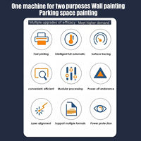 Mini imprimante murale 3D portable verticale, machine à peinture murale UV pour décorations murales, verre, boîtes en fer, carreaux de céramique, peinture au latex