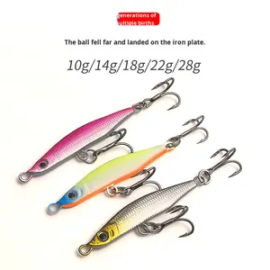 Leurre de pêche flottant à longue portée, <span class=keywords><strong>jig</strong></span> en plaque de fer, appât artificiel dur multi-lances, type crayon, avec hameçons - Product Image 2