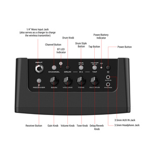 NUX Mighty Air Mini sans fil stéréo modélisation guitare électrique amplificateur de basse 10W ampli Rechargeable intégré tambour Machine retard <span class=keywords><strong>Re</strong></span> - Product Image 5