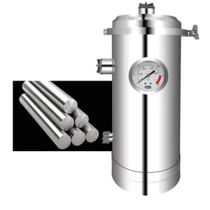 New 3t/h Washable PVDF uf membrane Water Purifier Machine Whole House Stainless Steel Center Water Filter with pressure gauge
