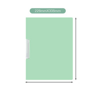 Cinq pièces pliant rotatif côté ouvert PP étanche Document fichier dossier ensemble A4 Test papier tirer tige stockage organisateur sac