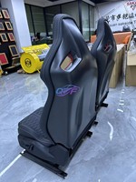 Sièges baquet de luxe sport racing pour voiture, avec panneau en fibre de carbone personnalisé et revêtement en cuir, version améliorée RS pour Audi A3 A4 A5 A6 A7 Q3 Q5 Q7 Q8