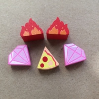 Fichas y Piezas de Juego de Madera Ecológicas Personalizables al por Mayor para Juegos de Mesa