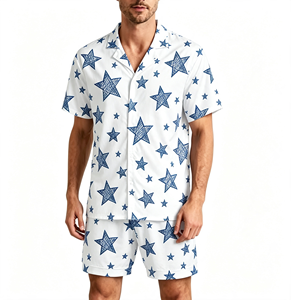 <span class=keywords><strong>Pigiama</strong></span> da <span class=keywords><strong>uomo</strong></span> due pezzi, set <span class=keywords><strong>pigiama</strong></span> a maniche corte, abbigliamento da casa, top con <span class=keywords><strong>bottoni</strong></span>, <span class=keywords><strong>pigiama</strong></span> comodo stampato per <span class=keywords><strong>uomo</strong></span>, divertente - Product Image 1