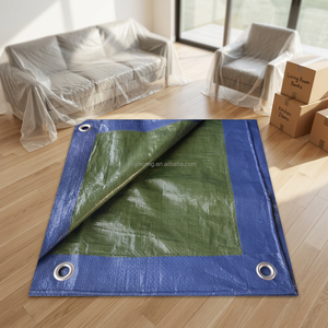 Vietnam Manufacturer Light Duty <b>Tarp</b> Polyethylene Coated Double Faced Plain Waterproof for covering in agriculture - Product Image 2