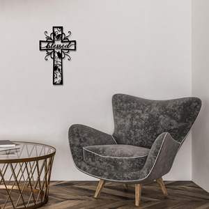 Croci da <span class=keywords><strong>Parete</strong></span> Cristiane per Arredamento Casa - Croce in Metallo Premium, Elegante Decorazione Spirituale da <span class=keywords><strong>Parete</strong></span> con Design Senza Tempo - Benedetta - Product Image 3