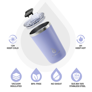 कस्टम लोगो लेजर उत्कीर्णन यात्रा स्टेनलेस स्टील कॉफी टंबलर - Product Image 4