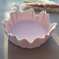 Moule à plateau irrégulier en résine époxy pour bricolage Plateau de stockage de fruits en ciment Moule en silicone
