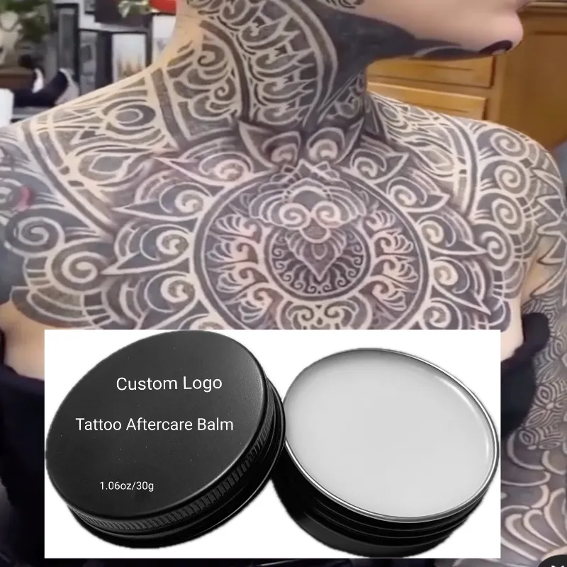 Eigenmarke 30 g Tattoo Nachsorge-Balsam-Salbe Mikroblading-Werkzeug kompatible Heilungsschaum für Reinigung und Tattoogaufbereitung
