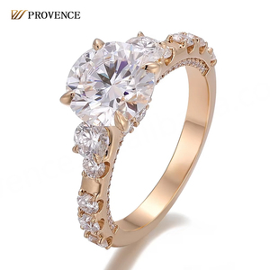 Anillo de Compromiso de Diamante Cultivado en Laboratorio IGl DEF VVS de Oro Amarillo Sólido de 18K, Anillo de Diamante de Lujo para Mujer, Anillo de Bodas de Oro - Product Image 1