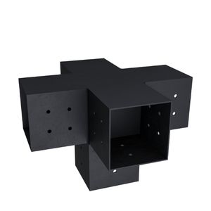 Kits de support de pergola à 5 voies Support de toit pour pergola centrale (acier 4x4) pour grandes pergolas avec 4 blocs/sections - Product Image 1