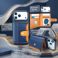 Étui de téléphone en PU floqué mat magnétique avec protection 360°, antichoc, bord de caméra surélevé, boutons métalliques lisses pour iPhone 15-18 Pro Max