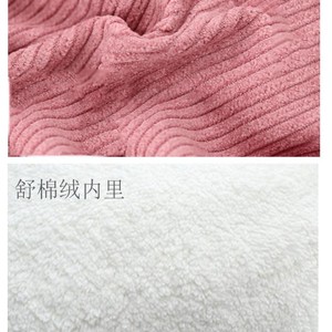 Thick Corduroy <b>Dog</b> <b>Coat</b> With Hood Winter <b>Warm</b> Pet Clothing For Medium <b>Dogs</b> And Cats Blue And Pink Options - Product Image 4