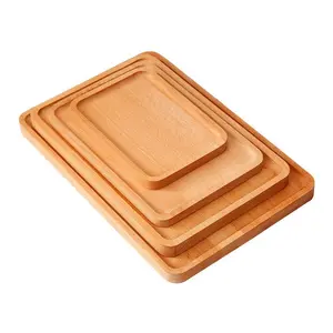 beech wood coffee plate tray restaurant wooden food serving platters