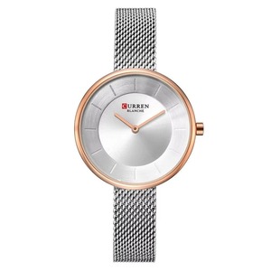 Montre à quartz ultra-fine et minimaliste pour femme, bracelet en acier inoxydable, étanche 30M, élégante et décontractée - Product Image 3